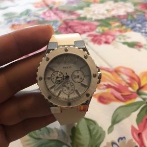 White Guess watch